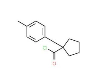 1-p-Tolyl-cyclopentanecarbonyl chloride - chemical structure image