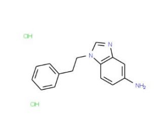 1-Phenethyl-1H-benzoimidazol-5-ylamine dihydrochloride - chemical structure image