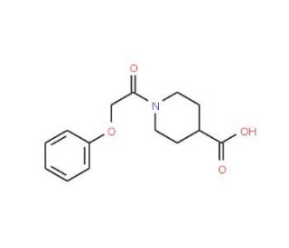 1-(phenoxyacetyl)piperidine-4-carboxylic acid - chemical structure image