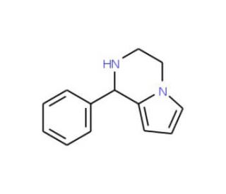 1-phenyl-1,2,3,4-tetrahydropyrrolo[1,2-a]pyrazine (CAS 112758-89-1) - chemical structure image