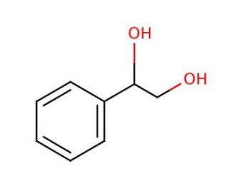 1-Phenyl-1,2-ethanediol (CAS 93-56-1) - chemical structure image