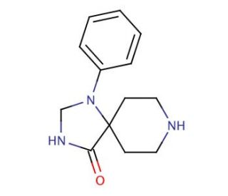 1-Phenyl-1,3,8-triazaspiro[4.5]decan-4-one (CAS 1021-25-6) - chemical structure image