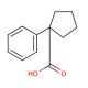1-Phenyl-1-cyclopentanecarboxylic acid (CAS 77-55-4) - chemical structure image