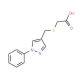 {[(1-phenyl-1H-pyrazol-4-yl)methyl]thio}acetic acid (CAS 957038-37-8) - chemical structure image