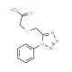 {[(1-phenyl-1H-tetrazol-5-yl)methyl]thio}acetic acid - chemical structure image