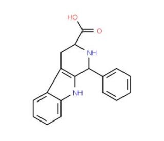 1-Phenyl-2,3,4,9-tetrahydro-1H-beta-carboline-3-carboxylic acid - chemical structure image