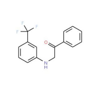 1-Phenyl-2-[3-(trifluoromethyl)anilino]-1-ethanone - chemical structure image