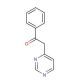 1-Phenyl-2-(4-pyrimidinyl)ethanone (CAS 36912-83-1) - chemical structure image