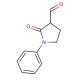 1-Phenyl-2-oxo-3-pyrrolidinecarboxylic acid (CAS 56137-52-1) - chemical structure image