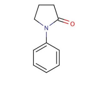 1-Phenyl-2-pyrrolidinone (CAS 4641-57-0) - chemical structure image