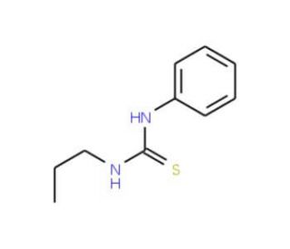1-Phenyl-3-propyl-2-thiourea (CAS 13140-47-1) - chemical structure image