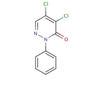 1-Phenyl-4,5-dichloro-6-pyridazone (CAS 1698-53-9) - chemical structure image