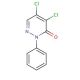 1-Phenyl-4,5-dichloro-6-pyridazone (CAS 1698-53-9) - chemical structure image