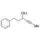 1-Phenyl-4-hexyn-3-ol (CAS 184577-40-0) - chemical structure image
