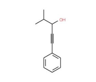 1-Phenyl-4-methyl-1-pentyn-3-ol (CAS 5923-02-4) - chemical structure image