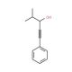 1-Phenyl-4-methyl-1-pentyn-3-ol (CAS 5923-02-4) - chemical structure image