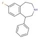1-Phenyl-7-fluoro-2,3,4,5-tetrahydro-1H benzoazepine - chemical structure image