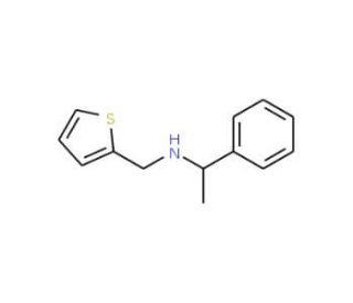 1-Phenyl-N-(2-thienylmethyl)-1-ethanamine - chemical structure image