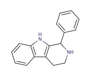 1-Phenyl-tetrahydrocarboline (CAS 3790-45-2) - chemical structure image