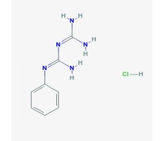1-Phenylbiguanide hydrochloride (CAS 55-57-2) - chemical structure image