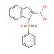 1-(Phenylsulfonyl)-2-indolylboronic acid (CAS 342404-46-0) - chemical structure image