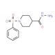 1-(Phenylsulfonyl)-4-piperidinecarbohydrazide - chemical structure image