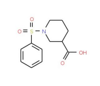 1-(phenylsulfonyl)piperidine-3-carboxylic acid (CAS 321970-54-1) - chemical structure image
