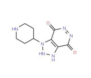 1-(piperidin-4-yl)-1H,4H,5H,6H,7H-[1,2,3]triazolo[4,5-d]pyridazine-4,7-dione - chemical structure image
