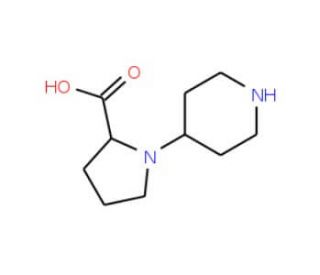 1-(piperidin-4-yl)pyrrolidine-2-carboxylic acid - chemical structure image