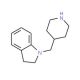 1-(Piperidin-4-ylmethyl)indoline (CAS 883549-96-0) - chemical structure image