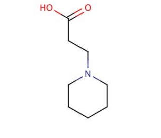 1-Piperidinepropionic acid (CAS 26371-07-3) - chemical structure image