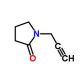 1-Prop-2-ynyl-pyrrolidin-2-one (CAS 766-61-0) - chemical structure image