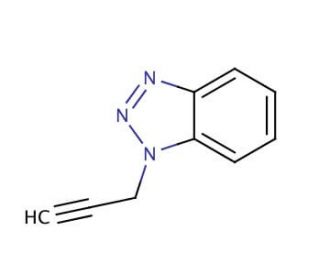 1-Propargyl-1H-benzotriazole (CAS 142321-23-1) - chemical structure image
