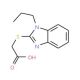 (1-Propyl-1H-benzoimidazol-2-ylsulfanyl)-acetic acid - chemical structure image
