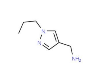 [(1-propyl-1H-pyrazol-4-yl)methyl]amine - chemical structure image