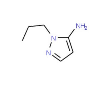 1-propyl-1H-pyrazol-5-amine (CAS 3524-15-0) - chemical structure image