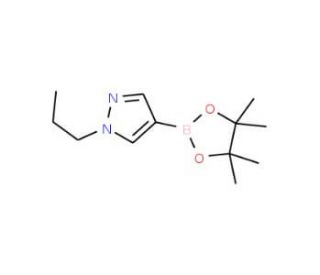 1-Propyl-1H-pyrazole-4-boronic acid pinacol ester (CAS 827614-69-7) - chemical structure image