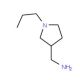 (1-Propyl-3-pyrrolidinyl)methanamine (CAS 959239-12-4) - chemical structure image