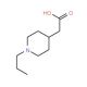 (1-Propyl-piperidin-4-yl)-acetic acid (CAS 915921-94-7) - chemical structure image