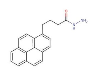 1-Pyrenebutyric hydrazide (CAS 55486-13-0) - chemical structure image