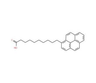 1-Pyrenedecanoic acid (CAS 64701-47-9) - chemical structure image