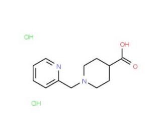 1-(Pyridin-2-ylmethyl)piperidine-4-carboxylic acid dihydrochloride - chemical structure image