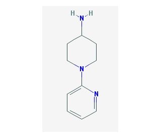 1-pyridin-2-ylpiperidin-4-amine (CAS 144465-94-1) - chemical structure image