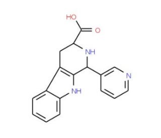 1-Pyridin-3-yl-2,3,4,9-tetrahydro-1H-beta-carboline-3-carboxylic acid - chemical structure image