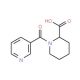 1-(pyridin-3-ylcarbonyl)piperidine-2-carboxylic acid - chemical structure image