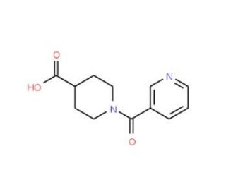 1-(pyridin-3-ylcarbonyl)piperidine-4-carboxylic acid - chemical structure image