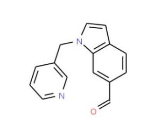 1-(Pyridin-3-ylmethyl)-1H-indole-6-carbaldehyde - chemical structure image