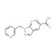 1-(pyridin-3-ylmethyl)-1H-pyrazolo[3,4-b]pyridine-5-carboxylic acid - chemical structure image