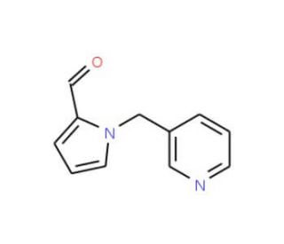 1-Pyridin-3-ylmethyl-1H-pyrrole-2-carbaldehyde (CAS 186801-36-5) - chemical structure image