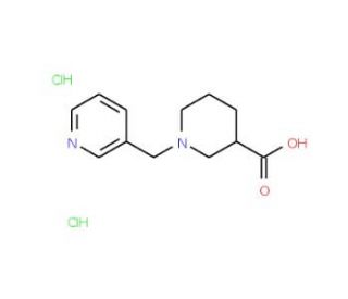 1-(Pyridin-3-ylmethyl)piperidine-3-carboxylic acid dihydrochloride - chemical structure image